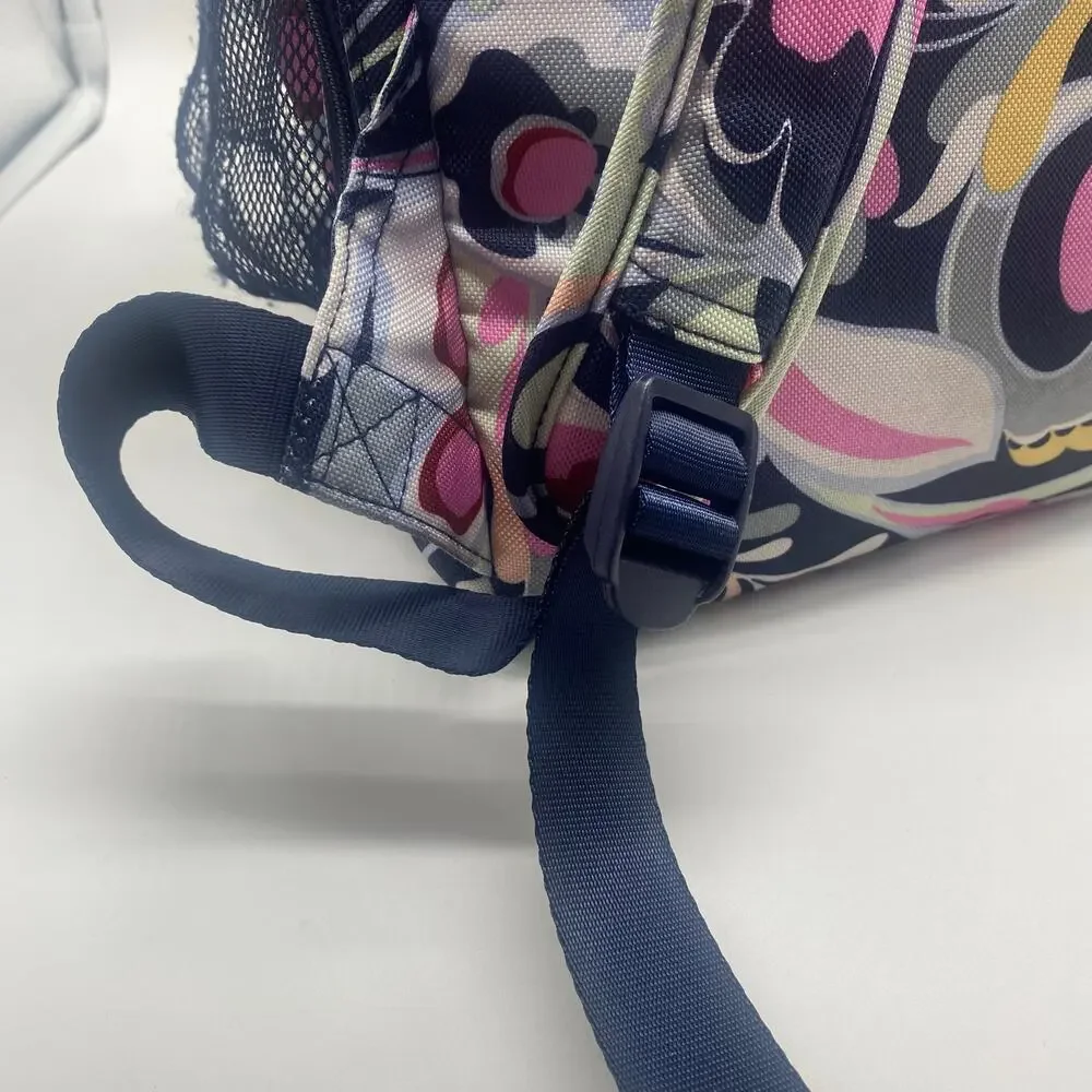 Vera Bradley Mod Paisley Pink Blue Lighten Up Essential Backpack School Travel